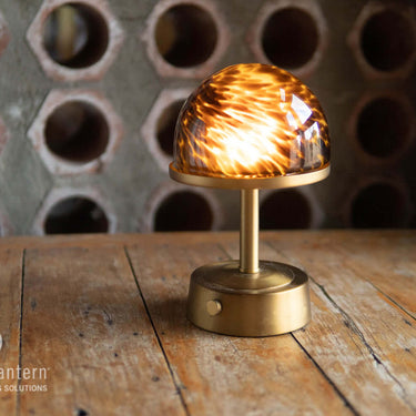 Mini Tortoise rechargeable lamp, Antique Brass – view 3