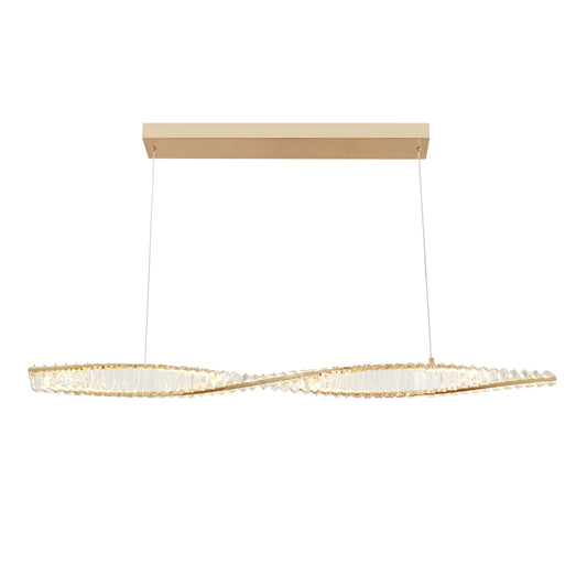 Finesse Decor Towson Brushed Chandelier Gold 1