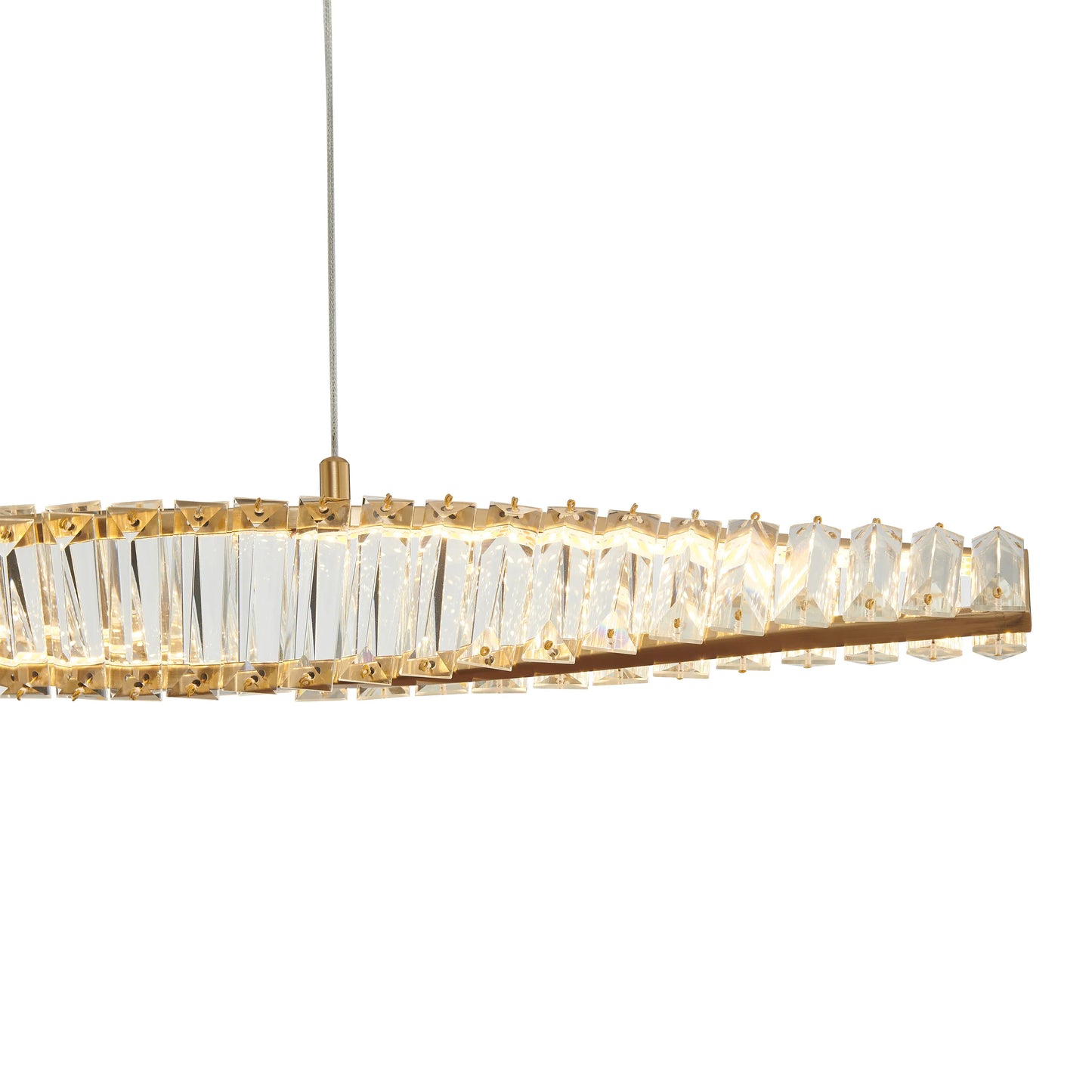 Finesse Decor Towson Brushed Chandelier Gold 3