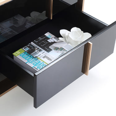 Nova Domus Cartier Black & Rosegold TV Stand