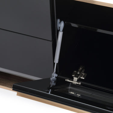 Nova Domus Cartier Black & Rosegold TV Stand
