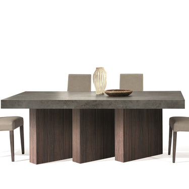 Nova Domus Amsterdam Grey Volcano & Eucalyptus Oak Dining Table