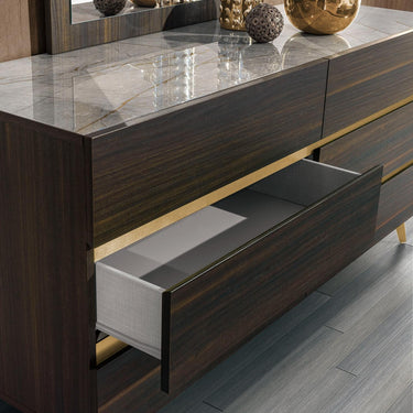 Nova Domus Velondra Eastern King Eucalypto Marble Bedroom Set