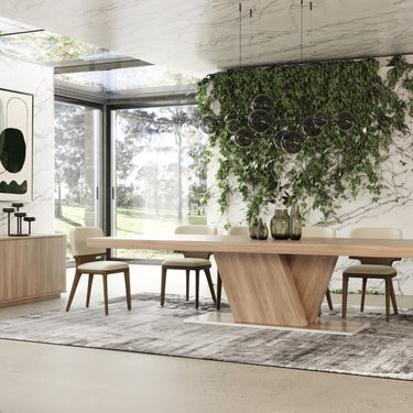 Nova Domus Victoria Italian Walnut Caracalla Extendable Dining Table