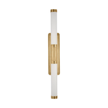 33.2-inch Alo contemporary wall fixture with integrated LED, perfect for a grand entryway or residential living room accent.