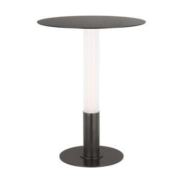 Close-up of Miguel portable bronze desk lamp, showing integrated 3-step touch dimmer on base.