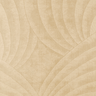 Volute wool rug in Beige, full view