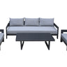 Renava Wake Outdoor Dark Charcoal Sofa Set