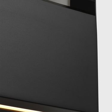 Commercial-grade black outdoor LED wall light 11 inch Visual Comfort Lamel with IP65 protection