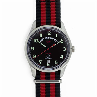 West End Watch Co. Sowar Prima – Automatic Watch with Black Dial & NATO Strap - Clearance