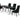 AX Xavier Black Crocodile Stainless Steel Dining Table