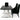 AX Xavier Black Crocodile Stainless Steel Dining Table