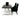 AX Xavier Black Crocodile Stainless Steel Dining Table