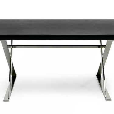 AX Xavier Black Crocodile Stainless Steel Dining Table