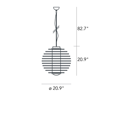 FontanaArte 0024 Suspension Light