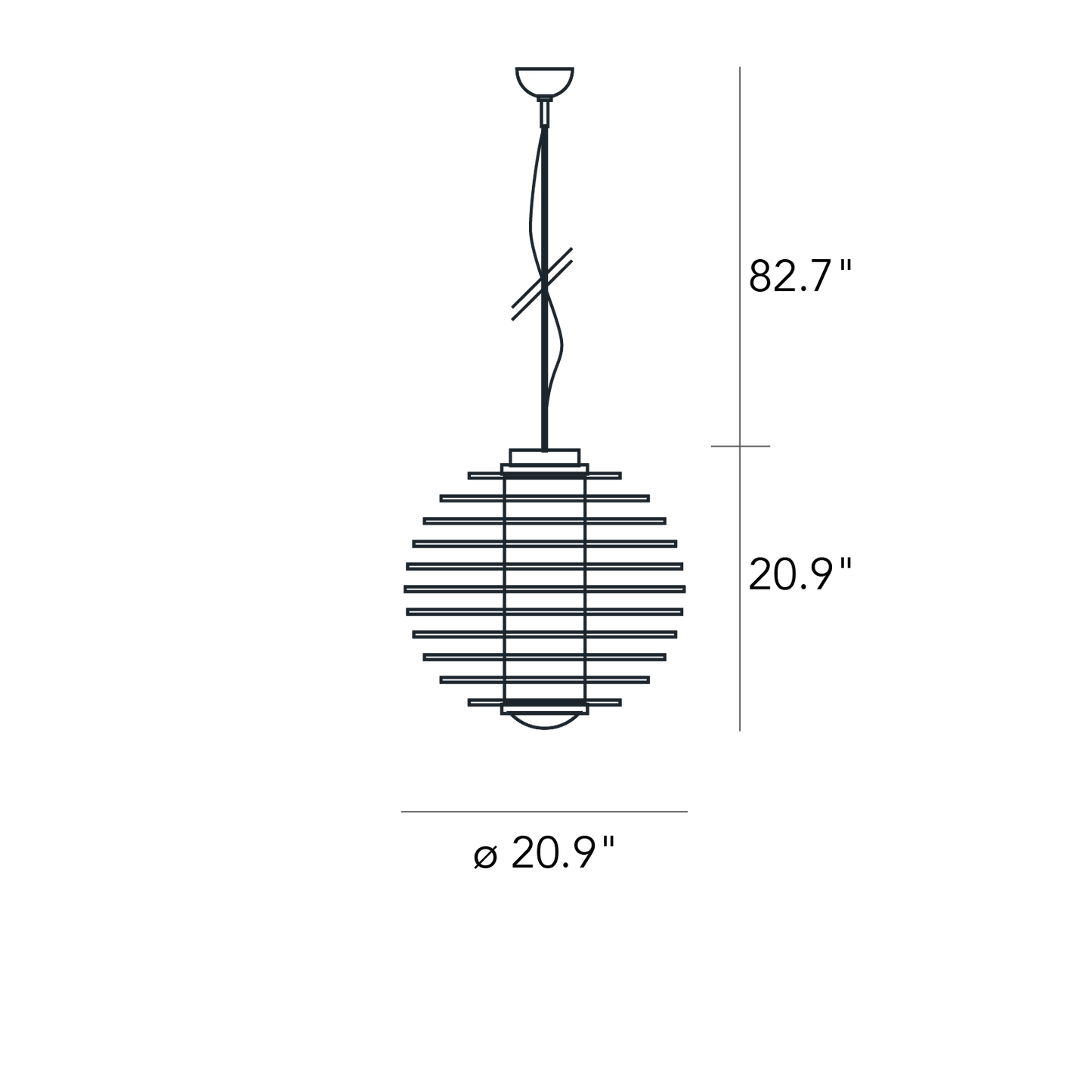 FontanaArte 0024 Suspension Light