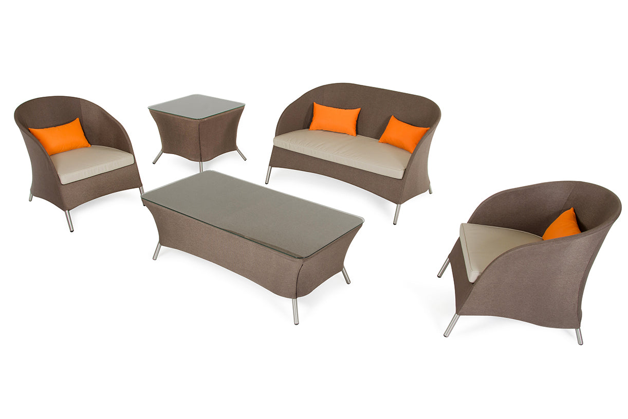 VIG Furniture Renava Zamora Outdoor Brown Sofa Set