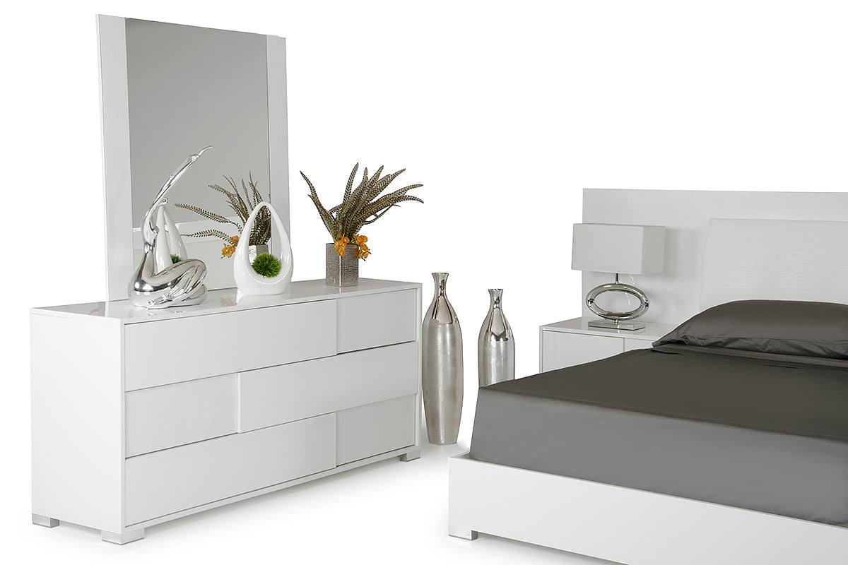 VIG Furniture Modrest Monza Italian White Bedroom Set