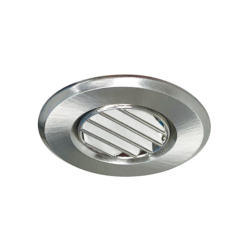 Nora Lighting 1" Round Louver Stainless Steel Trim for M1 Minature Recessed
