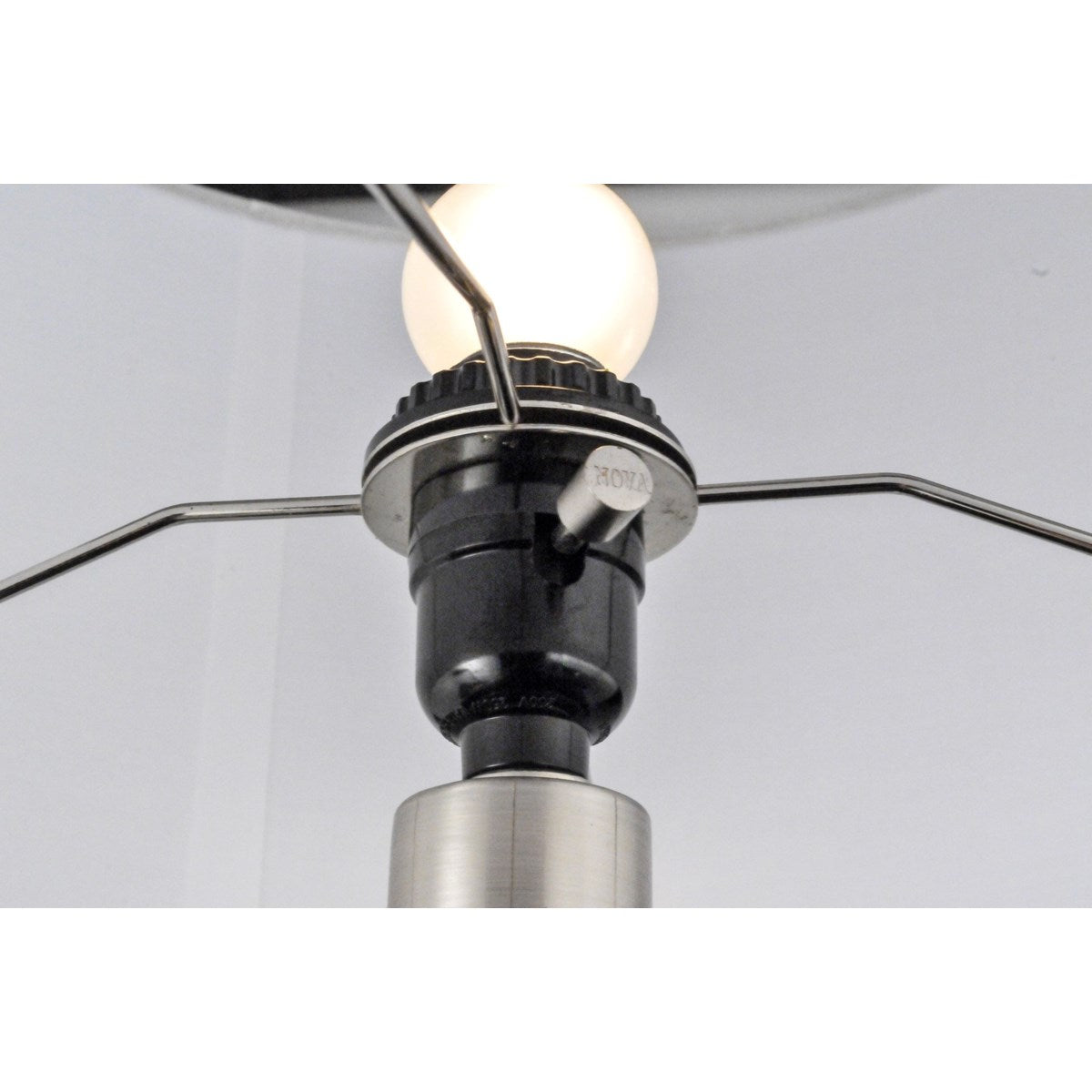 Tracey Ring Table Lamp Charcoal Gray - Nova