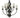 Framburg Compass 8 - Light Matte Black Dining Chandelier 1048 MBLACK