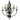 Framburg Compass 8 - Light Matte Black Dining Chandelier 1048 MBLACK