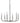 Framburg Moderne 6 - Light Polished Silver Dining Chandelier 1055 PS