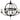 Framburg Compass 6 - Light Matte Black Foyer Chandelier 1077 MBLACK