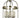 Framburg Compass 4 - Light Brushed Nickel Dining Chandelier 1104 BN
