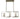 Framburg Theorem 3 - Light Brushed Nickel Island Chandelier 1153 BN