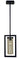 Framburg Theorem 1 - Light Matte Black Pendant Light 1156 MBLACK