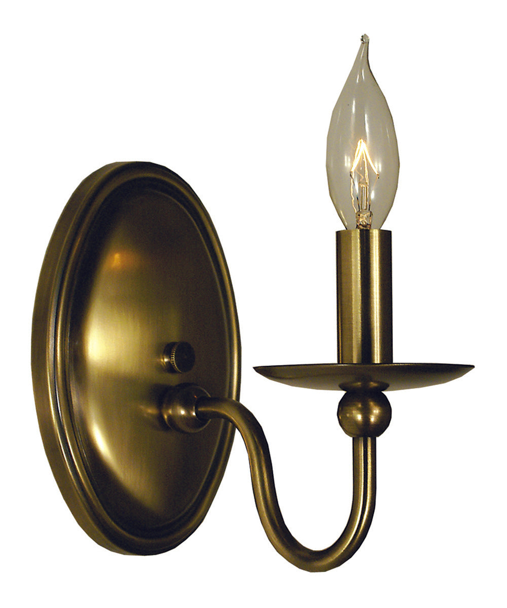 Framburg Antique Brass Quatrefoil Sconce