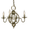 Framburg Quatrefoil 4 - Light Brushed Nickel Mini Chandelier 1159 BN