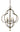 Framburg Quatrefoil 5 - Light Antique Brass Dining Chandelier 1162 AB