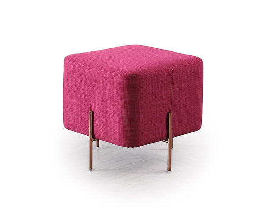 VIG Furniture Divani Casa Adler Pink Small Ottoman