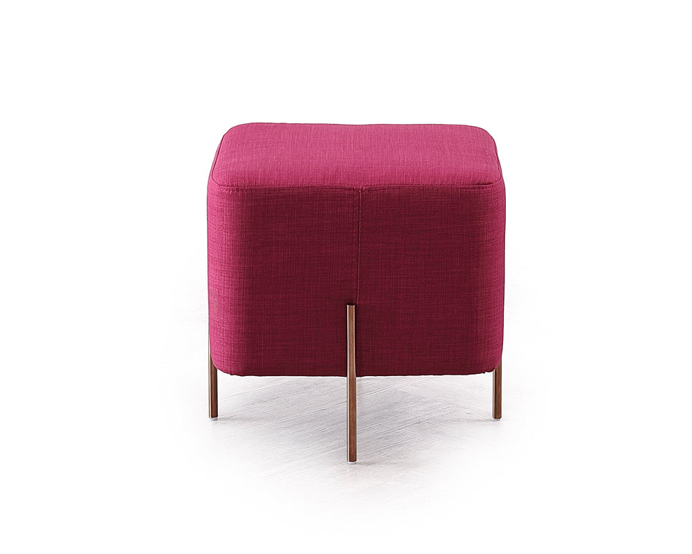 VIG Furniture Divani Casa Adler Pink Small Ottoman