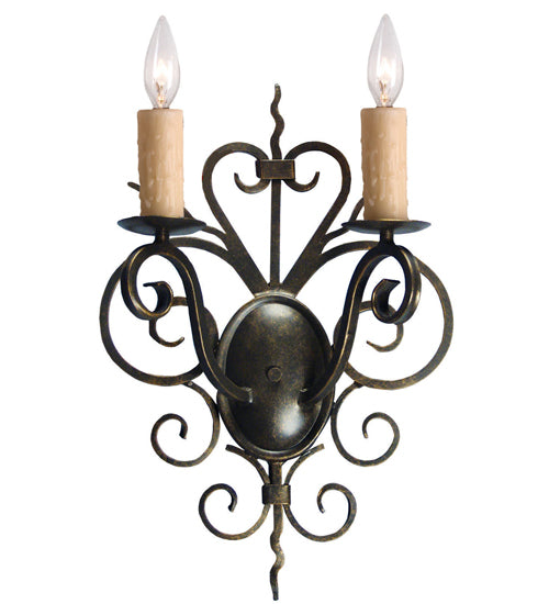 2nd Avenue 15" Kenneth 2-Light Wall Sconce