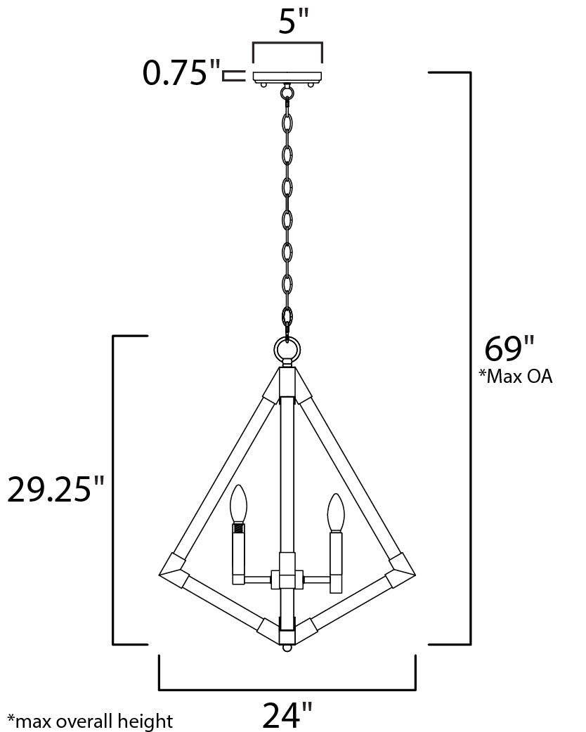 Maxim Vector 4-Light Pendant