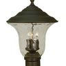 Framburg Hartford 3 - Light Iron Exterior Post Mount 1227 IRON