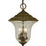 Framburg Hartford 3 - Light Raw Copper Exterior Ceiling Mount 1228 RC