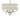 Framburg Liebestraum 5 - Light Brushed Nickel with Sheer White Shade Dining Chandelier 1236 BN/SWH
