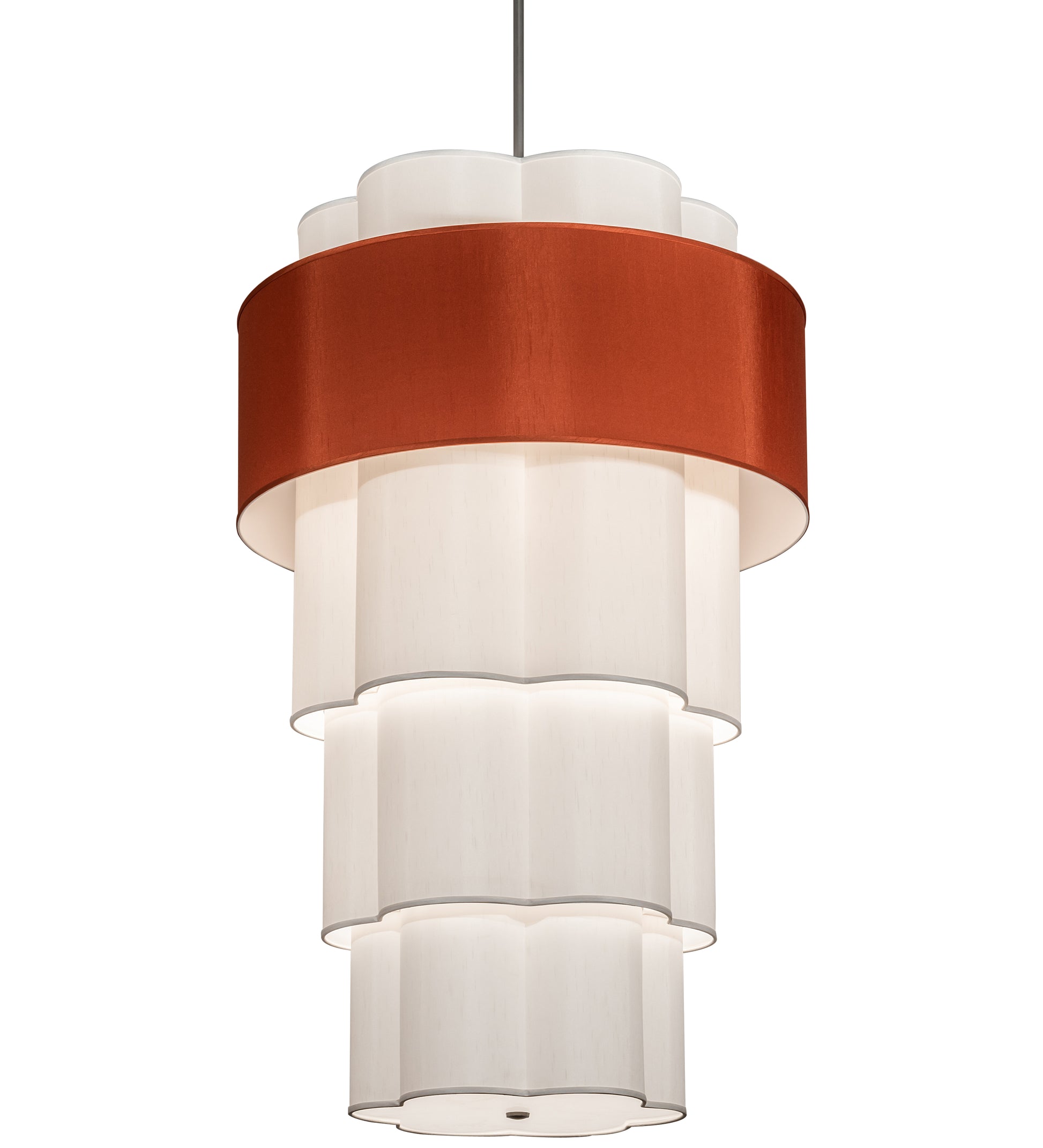 2nd Avenue 36" Cilindro 4 Tier Textrene Pendant