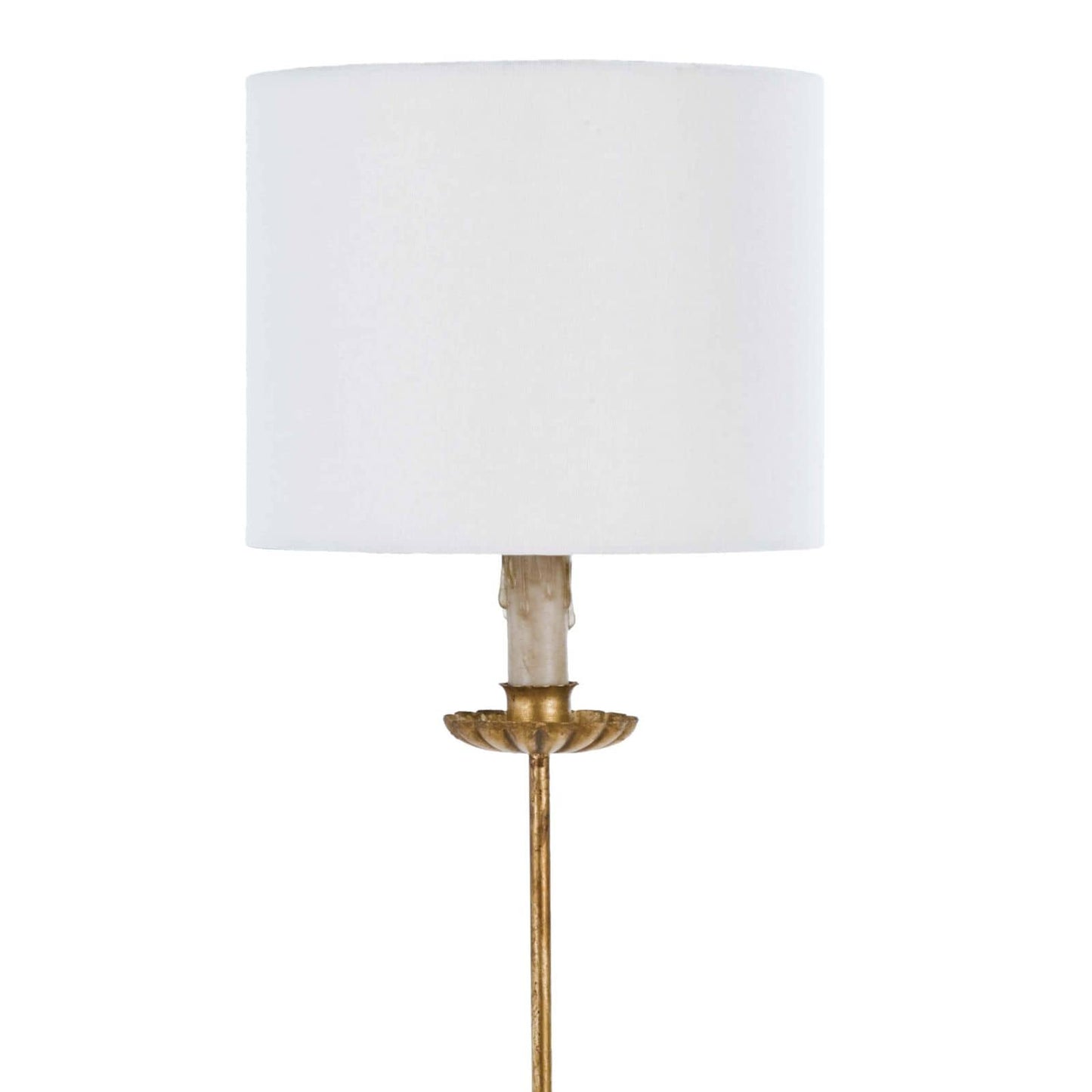 Clove Stem Buffet Table Lamp With Natural Linen Shade by Regina Andrew