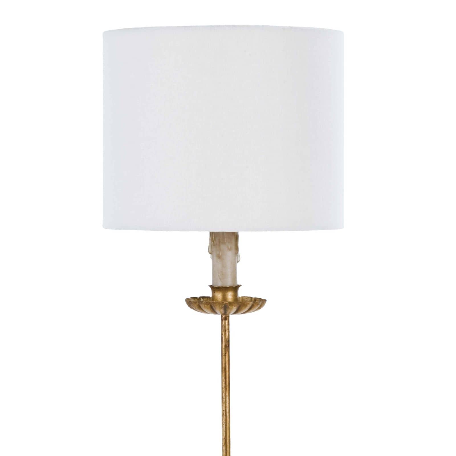 Clove Stem Buffet Table Lamp With Natural Linen Shade by Regina Andrew