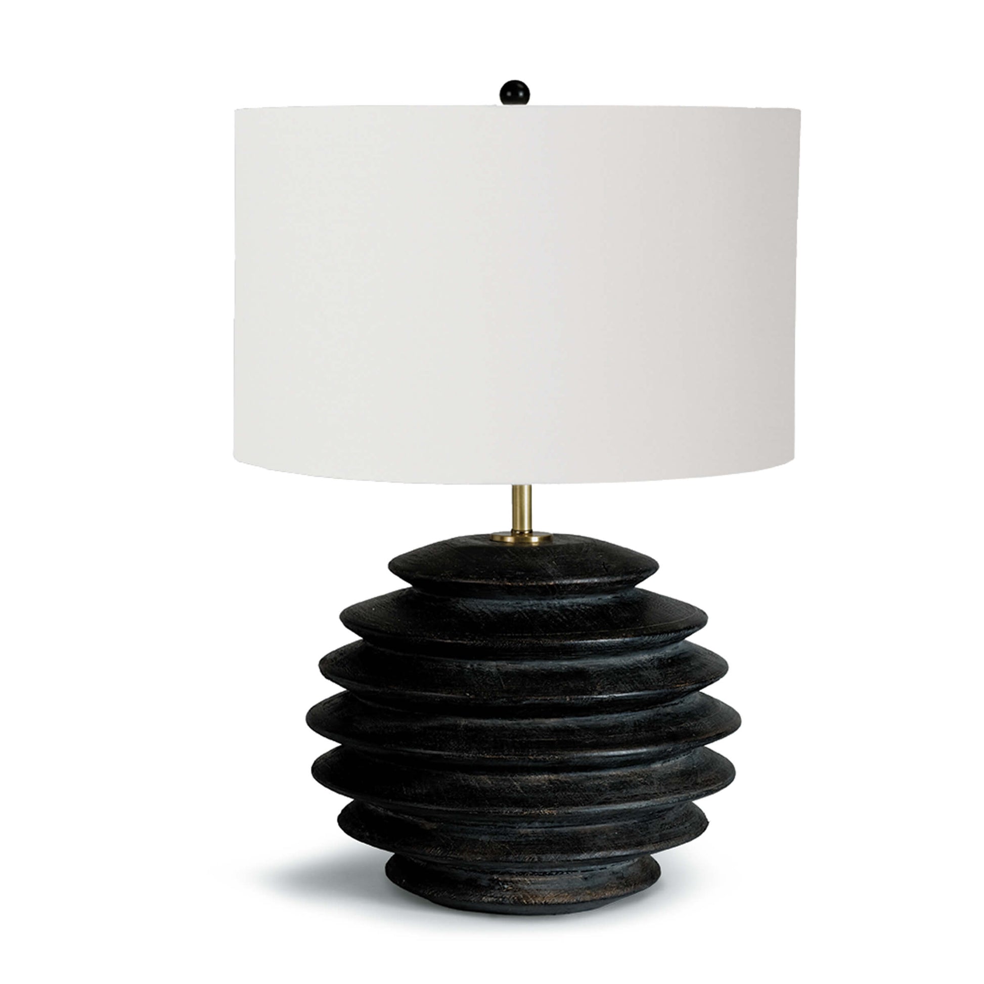 Accordion Table Lamp Round in Ebony by Coastal Living