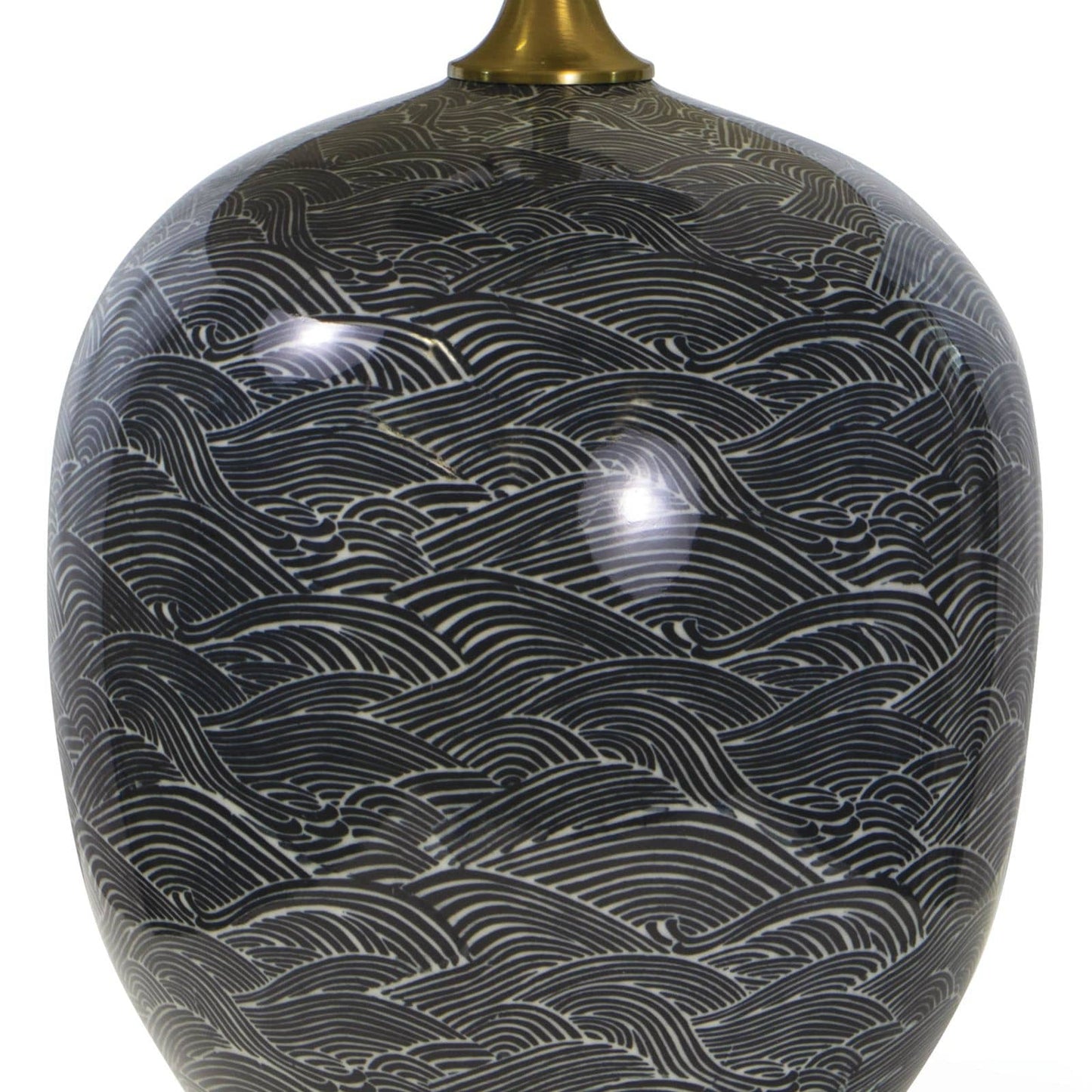 Harbor Ceramic Table Lamp in Black by Regina Andrew