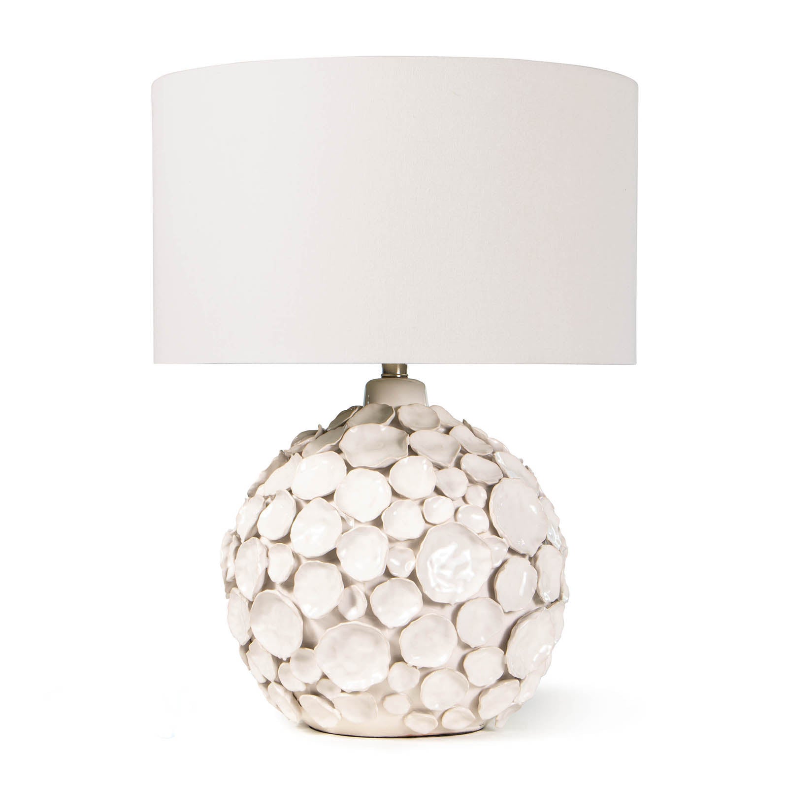 Lucia Ceramic Table Lamp in White by Coastal Living