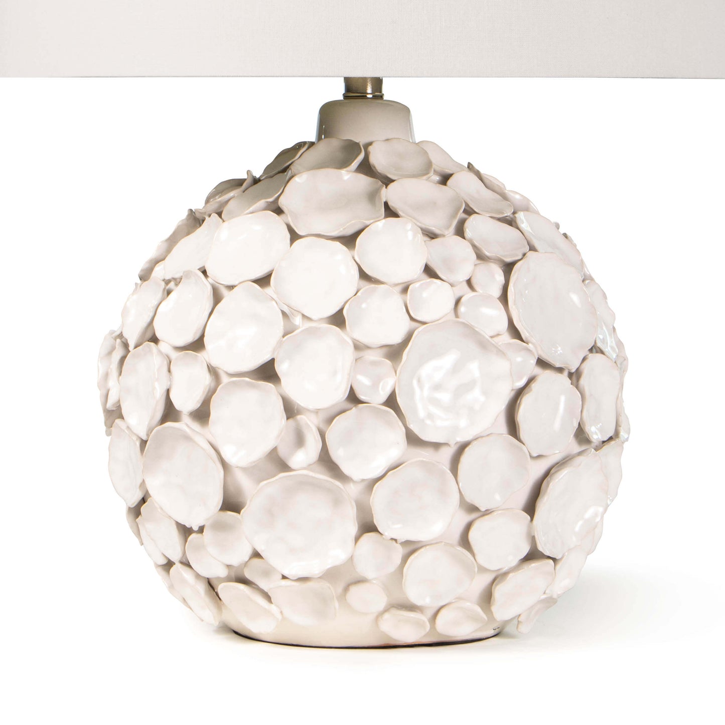 Lucia Ceramic Table Lamp in White by Coastal Living