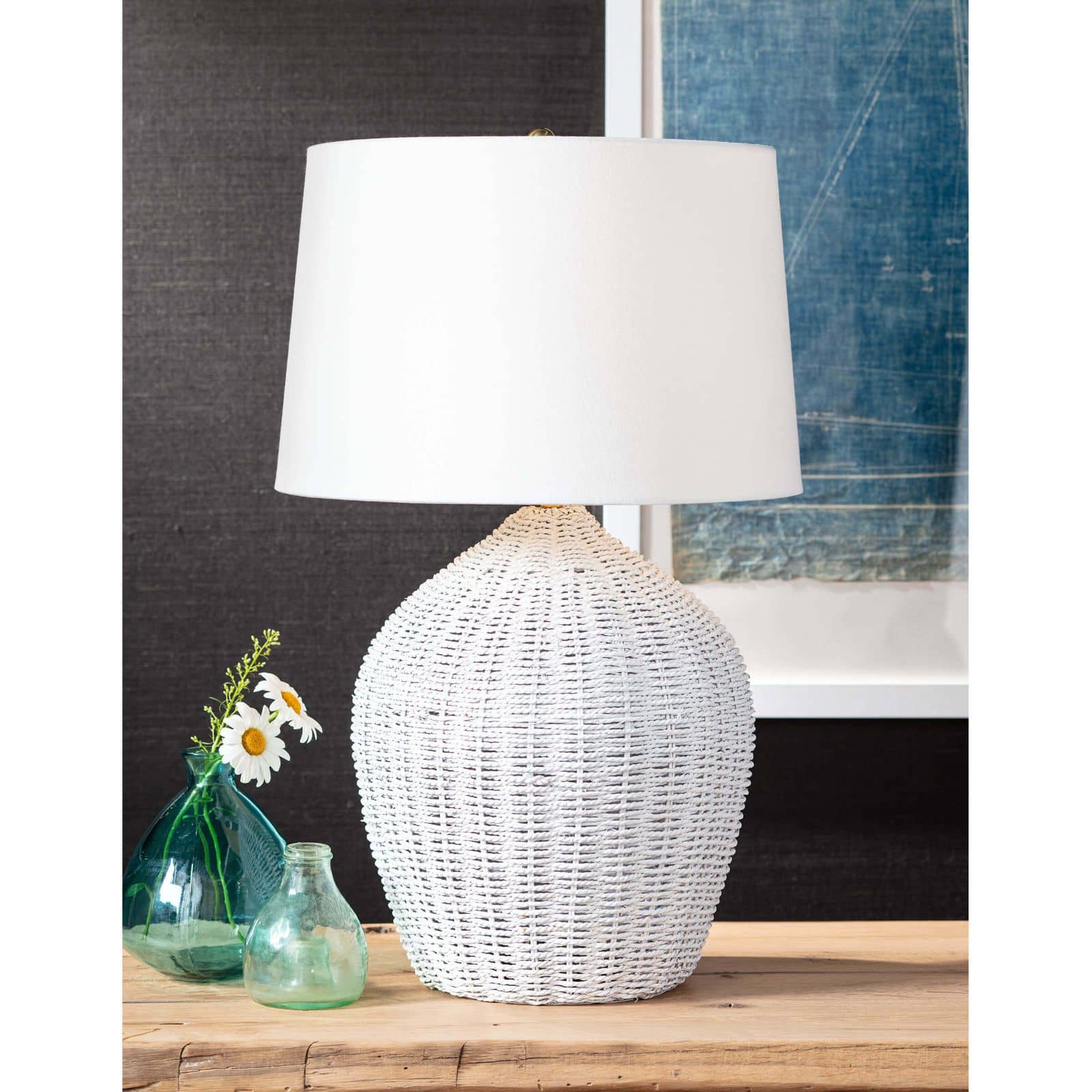 Georgian Table Lamp in White by Coastal Living