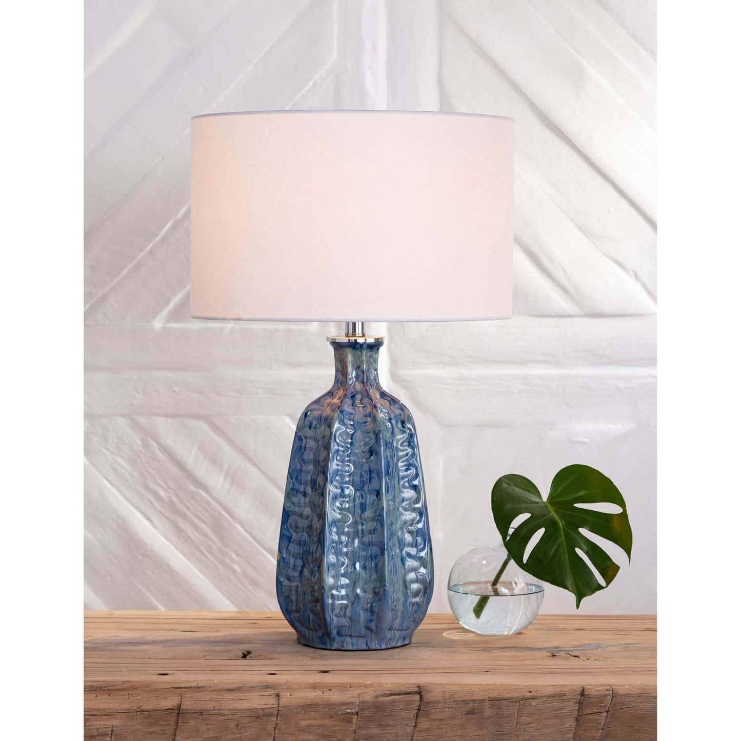 Antigua Ceramic Table Lamp in Blue by Regina Andrew